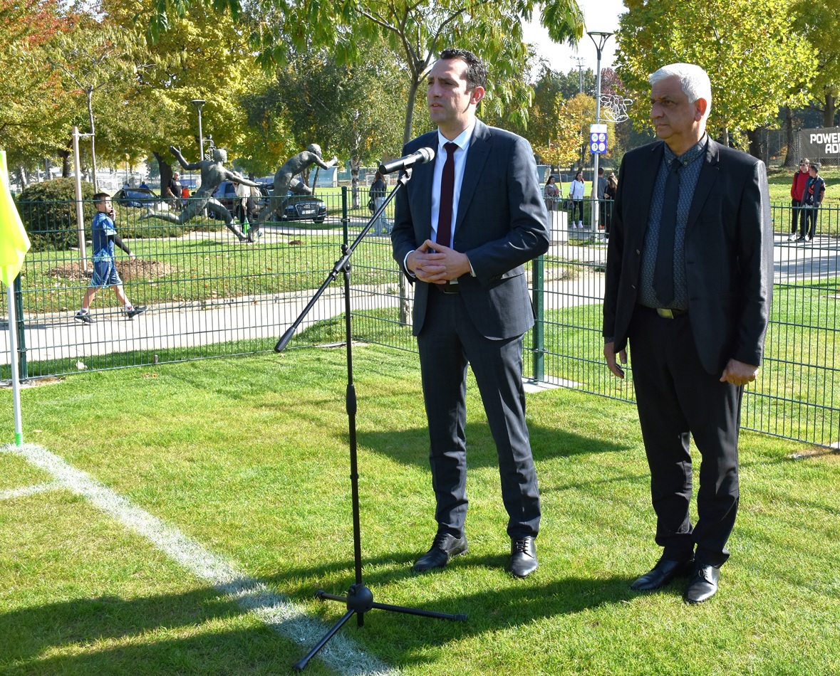 The Ministers of Education and Science and of Youth and Sports participated in the opening of renovated educational and sports infrastructure at NSA